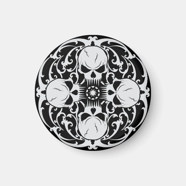 Wicked Skulls Magnet (Front)