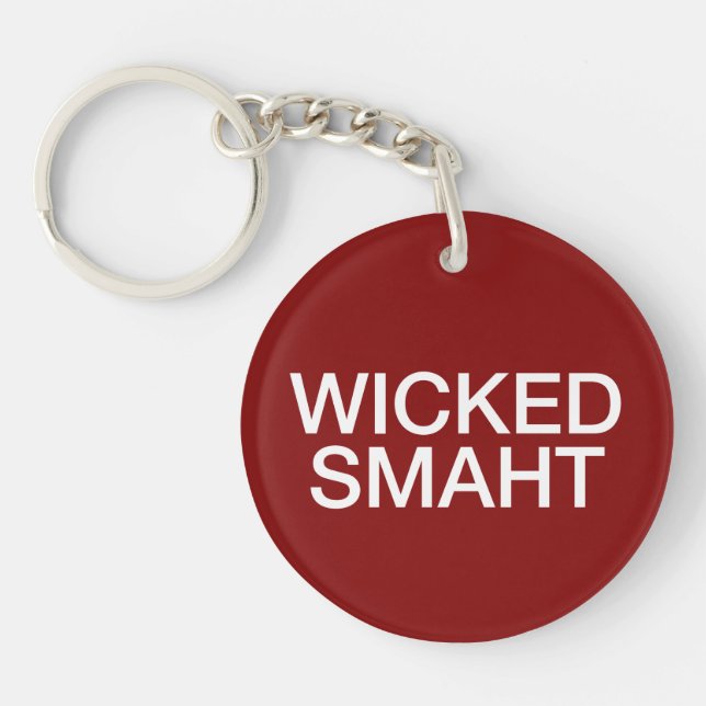 Wicked Smaht Keychain (Front)