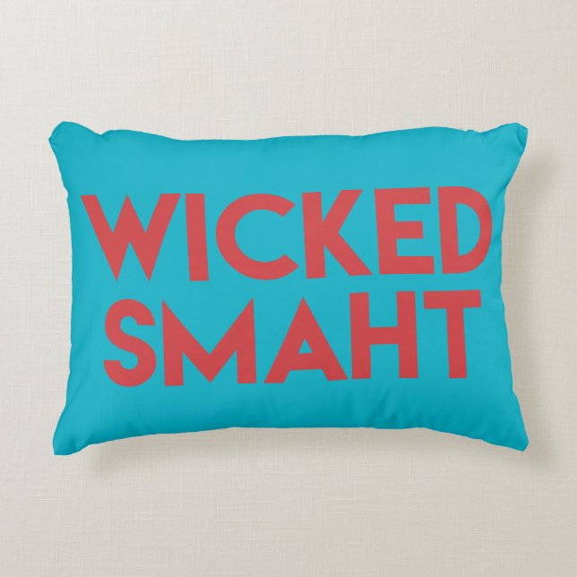 WICKED SMAHT, SMART DECORATIVE PILLOW (Front)