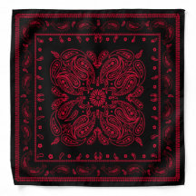 Wicked Style Red and Black Paisley