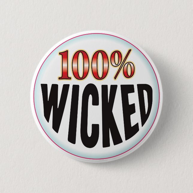 Wicked Tag 2 Inch Round Button (Front)