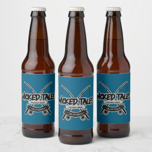 Wicked Tales Fishing Crew Beer Bottle Label