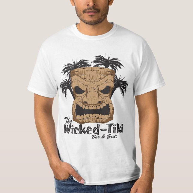 Wicked Tiki Bar Value T-Shirt (Front)