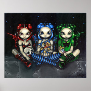 Wicked, Tricksy and False gothic fairy Art Print