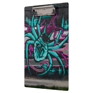 Wicked Turquoise Spider Clipboard