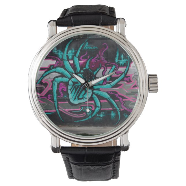Wicked Turquoise Spider Watch (Front)