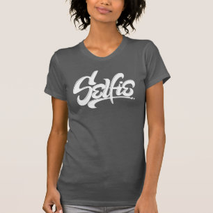 Wicked White Skateboard Graffiti Selfie Street Art T-Shirt