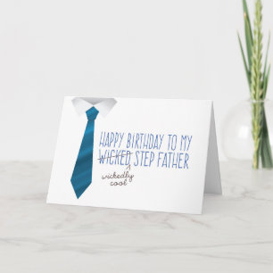 Wicked (Wickedly Cool) Step Father Birthday Card