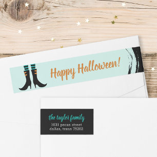 Wicked Witch Boots Halloween Address Labels