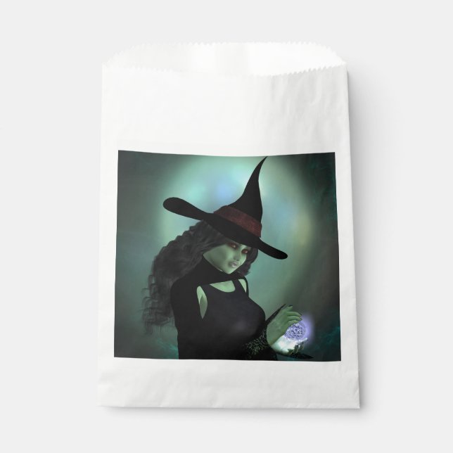 Wicked Witch Casting a Spell Favour Bag (Front)
