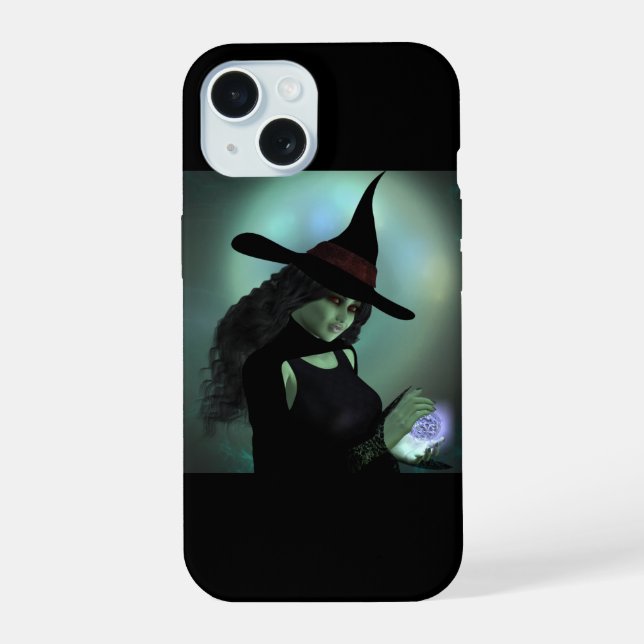 Wicked Witch Casting a Spell iPhone 15 Case (Back)