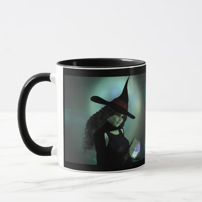Wicked Witch Casting a Spell Mug (Left)