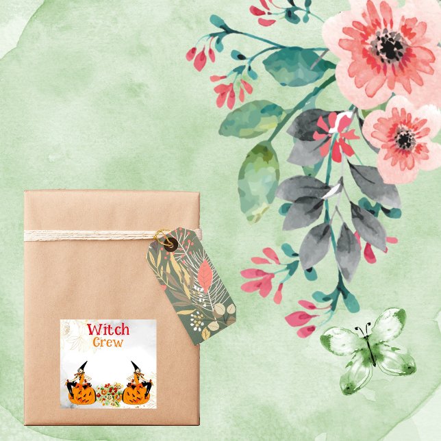 Wicked Witch Crew Halloween Orange Jack O Lanterns (Wicked Witch Crew Halloween Orange Jack O Lanterns Sticker)