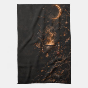 Wicked Witch Halloween Costume Party Kitchen Towel