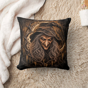 Wicked Witch Halloween Costume Party Throw Pillow