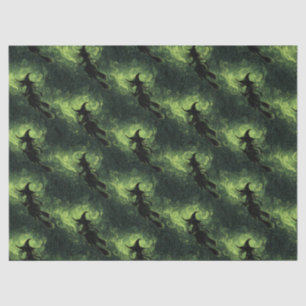 Wicked Witch Silhouette Pattern Tissue Paper