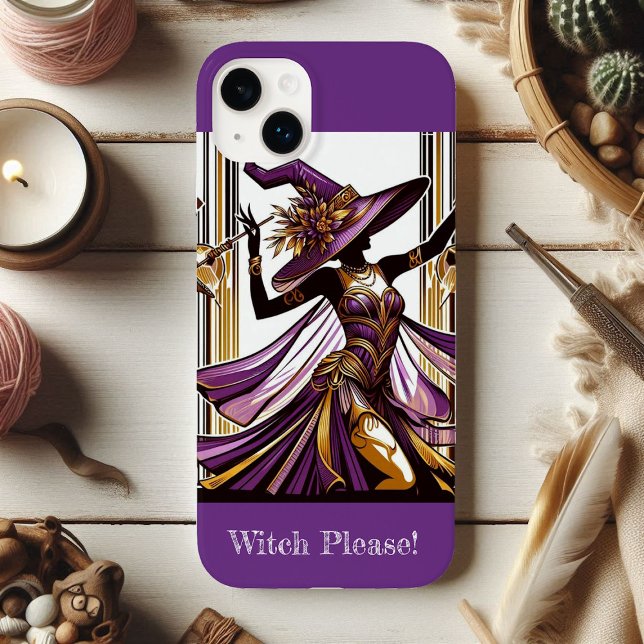 Wicked Witch Spooky Purple Gold Hue Art Deco Funky Case-Mate iPhone Case (Wicked Witch Spooky Purple Gold Hue Art Deco Funky Case-Mate iPhone Case)