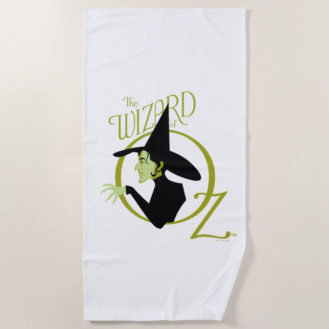 Wicked Witch™ The Wizard Of Oz™ Logo Beach Towel (Front)