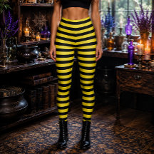 Wicked Witch Yellow and Black Striped Halloween