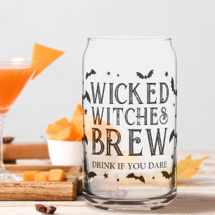 Wicked Witches Brew Halloween Cocktail Party Can Glass