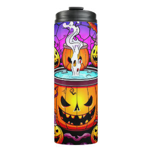 Wickedly Charming Evil Pumpkins Thermal Tumbler