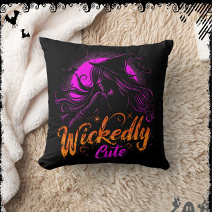 Wickedly Cute ExDesigner Halloween Throw Pillow