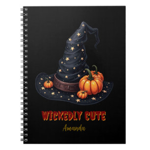 Wickedly Cute Witch Hat Personalized Notebook