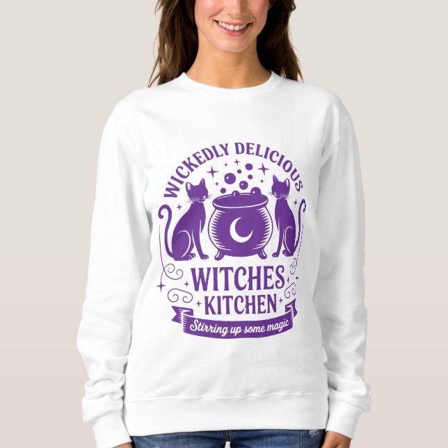 Wickedly Delicious Witch's Kitchen (Customisable) Sweatshirt (Front)