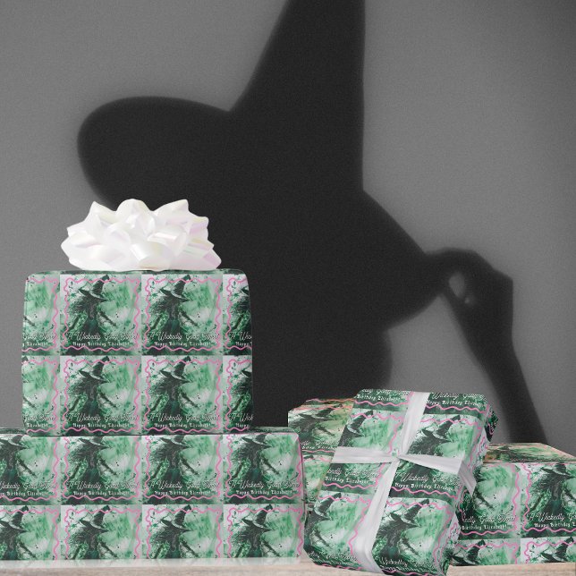 Wickedly Good Time Personalized Happy Birthday Wrapping Paper (Creator Uploaded)