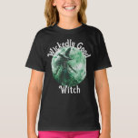 Wickedly Good Witch Green Witch Drawing  T-Shirt<br><div class="desc">Wickedly Good Witch Green Witch Drawing T-Shirt - Celebrate Halloween or a Witch themed Birthday with this unique t-shirt. Featuring a sketch drawing of a green wicked witch wearing a green hat and green dress with black and white shading. A pink scribble, squiggle border frames the picture. Retro, vintage style...</div>