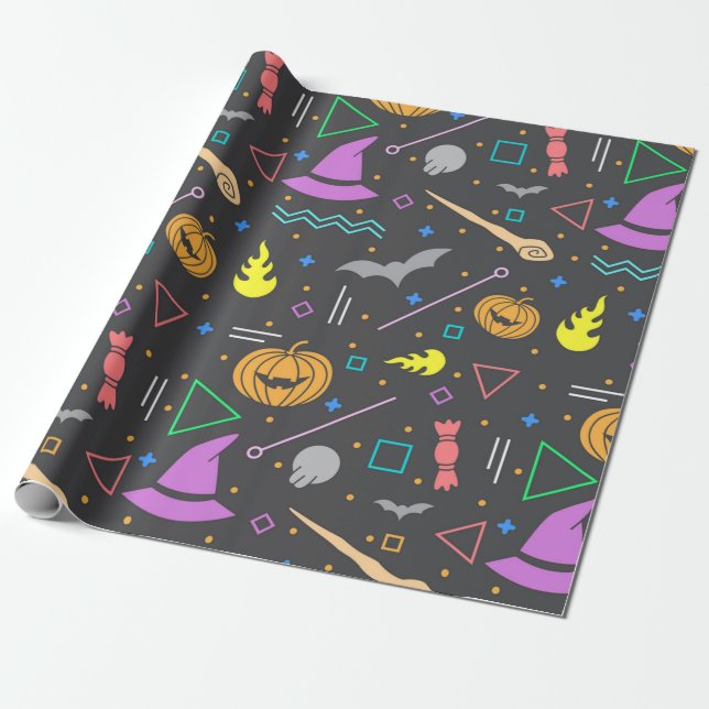 Wickedly Wonderful Wrapping Paper (Unrolled)
