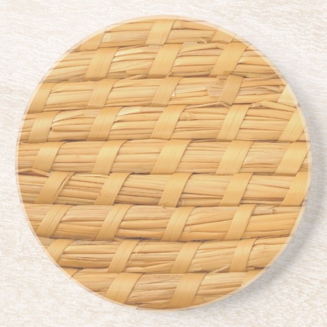 Wicker background coaster (Front)