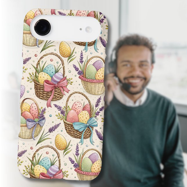 Wicker Basket Easter Eggs with Lavender (Créateur téléchargé)