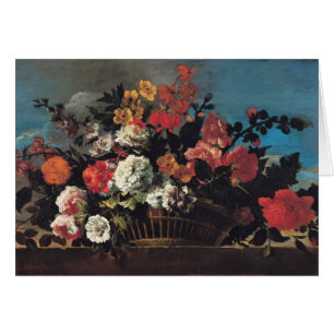 Wicker Basket of Flowers
