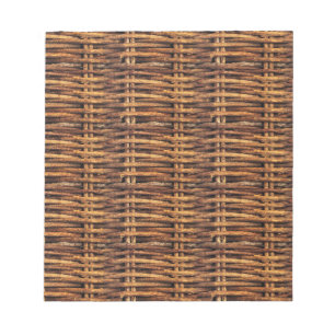 Wicker Basket Pattern Notepad