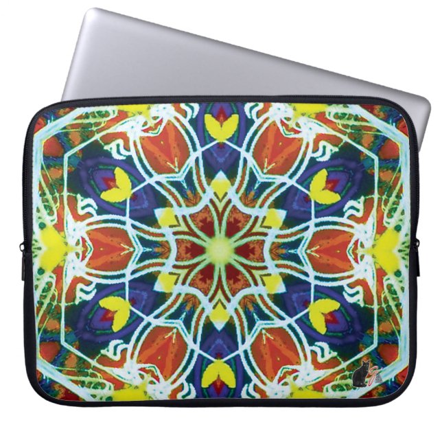 Wicker Kaleidoscope Laptop Sleeve (Front)