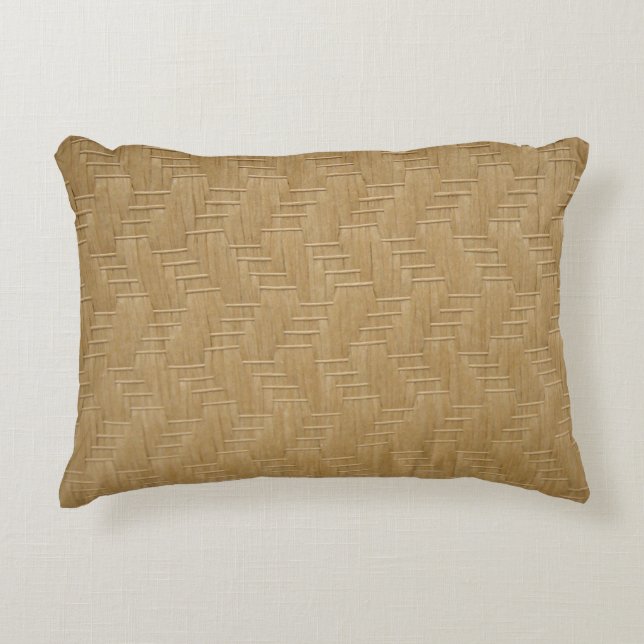 WICKER PATTERN ACCENT PILLOW (Front)