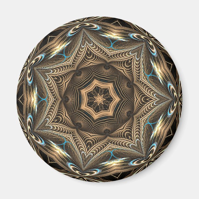 Wicker Star Mandala ・ Magnet (Devant)