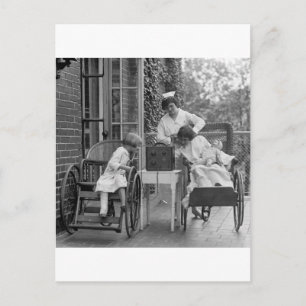 Wicker Wheelchairs, 1920s Postcard