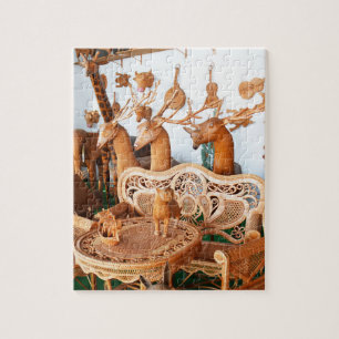 Wickerwork animals and furniture jigsaw puzzle