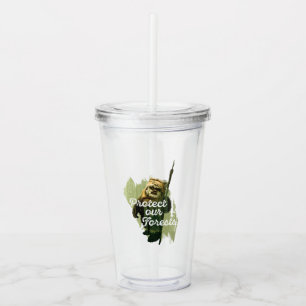 Wicket Endor Graphic - "Protect Our Forests" Acrylic Tumbler