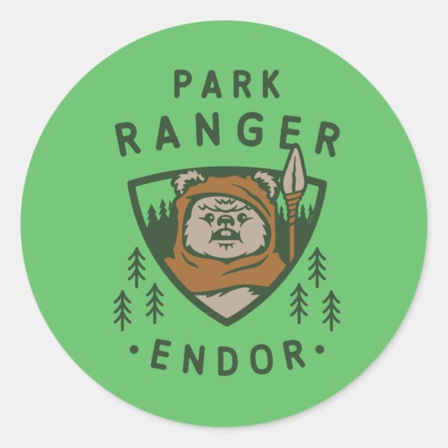 Wicket Park Ranger Graphic Classic Round Sticker (Front)