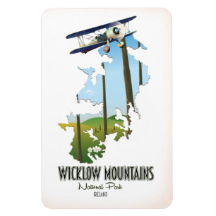 wicklow mountains national park ireland map magnet