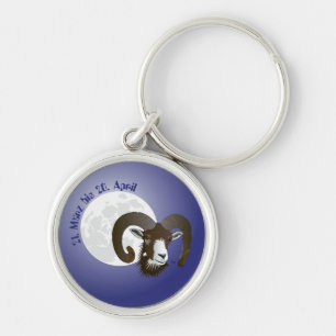 Widder - Sternbild Schlüsselanhänger Keychain