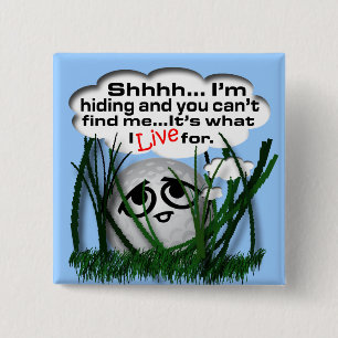 Widdle Ball in the Rough 2 Inch Square Button