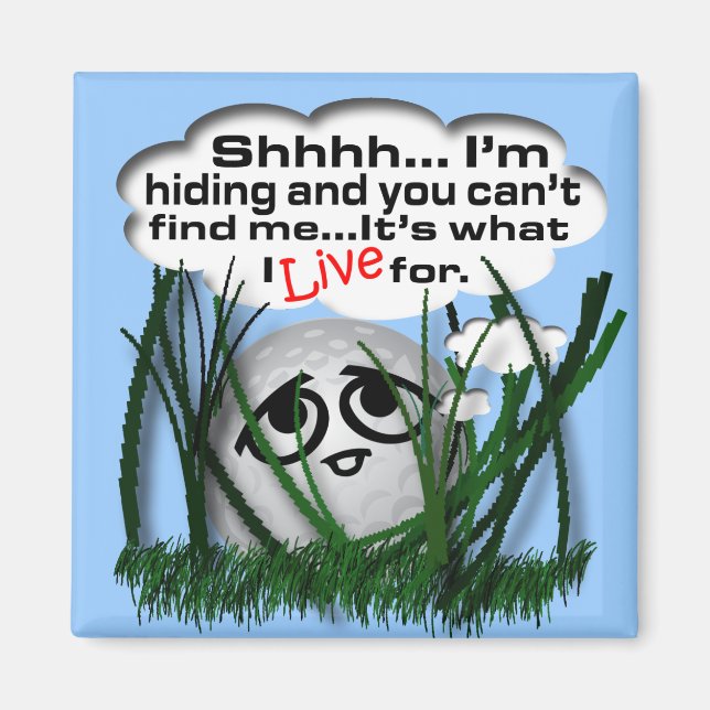 Widdle Ball in the Rough Magnet (Front)