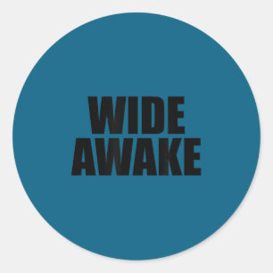 Wide Awake Classic Round Sticker