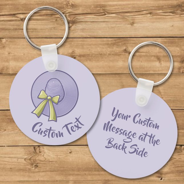 Wide Brimmed Hat Lilac Keychain (Creator Uploaded)