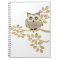 Wide Eyes Owl in Tree Notebook