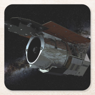 Wide-Field Infrared Survey Telescope Spacecraft Square Paper Coaster